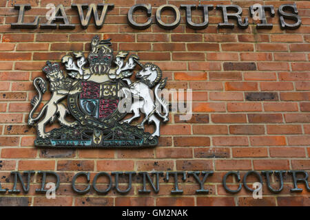 Norwich Law Courts. Die Krone und Landgerichte in Norwich. Stockfoto