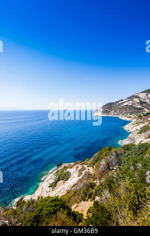 Cristal Meerwasser in der Nähe von Chiessi insel Elba Stockfoto