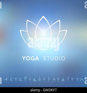 Logo für ein Yoga-studio Stock Vektor