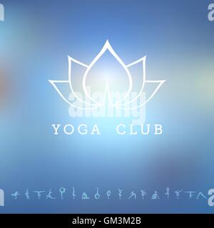Logo für ein Yoga-studio Stock Vektor