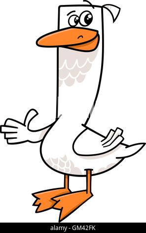 Goose Bauernhof Tier cartoon Stock Vektor