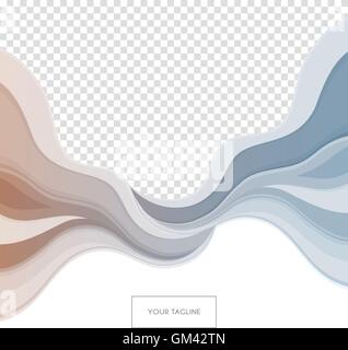 Farbige Wellen-Design-Vorlage Stock Vektor