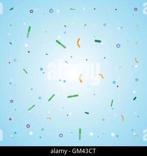 Blaue Bakterium Muster Hintergrund Stock Vektor