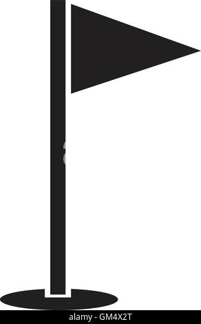 Golf Flaggensymbol Illustration design Stock Vektor