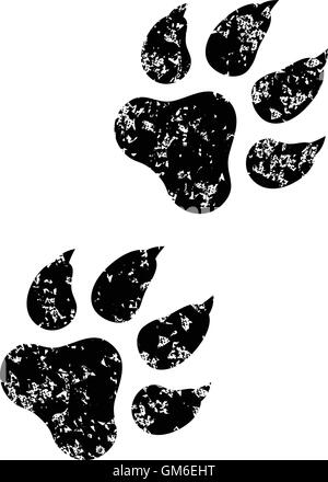 tierische Paw print Stock Vektor