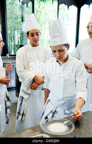 Kochschule von Eugénie-Les Bains, Frankreich Stockfoto