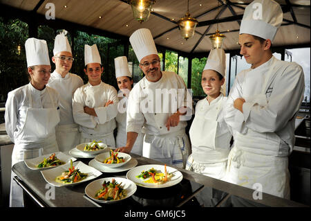 Kochschule von Eugénie-Les Bains, Frankreich Stockfoto