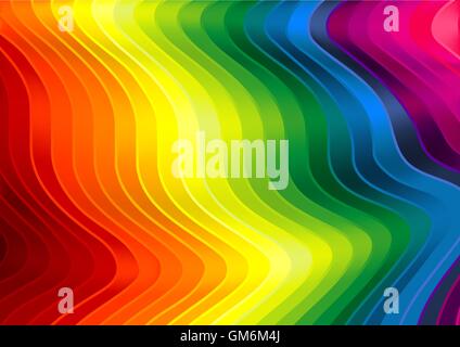 Regenbogen gestreift Textur Stock Vektor