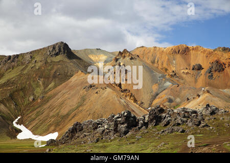 Landmannalaugar, Rhyolite Berge Island Stockfoto