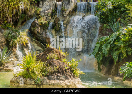 Wasserfall bei Balata botanische Gärten Guadeloupe Antillen Stockfoto