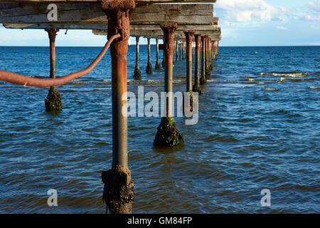 Historischen Hafen von Punta Arenas, die entlang der Magellan-Straße in Patagonien, Chile Stockfoto