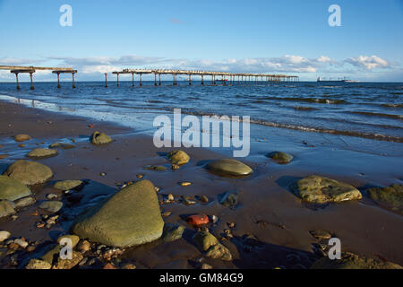 Historischen Hafen von Punta Arenas, die entlang der Magellan-Straße in Patagonien, Chile Stockfoto