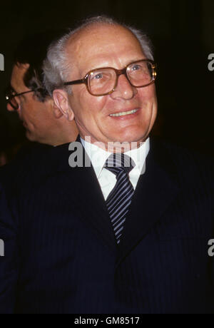 ERICH HONECKER Generalsekretär der SED in der DDR 1988 Stockfoto