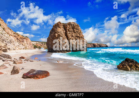 einzigartige Strände von Milos Insel, Griechenland, Kykladen Stockfoto