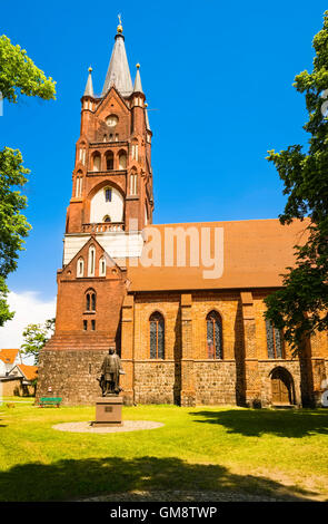 Denkmal von Paul Gerhardt in der St. Moritz Kirche, Mittenwalde, Brandenburg, Deutschland Stockfoto