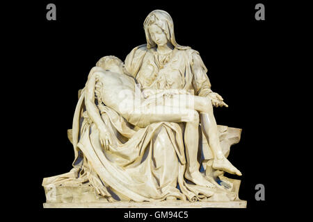 Die Pietà ist ein Werk des Renaissance-Skulptur von Michelangelo Buonarroti, der Basilika St. Peter Stockfoto