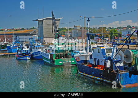 Port de Peche, Fischerhafen in Dieppe Stockfoto