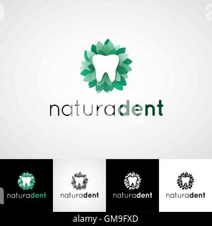 Dental-Vektor-Logo. Teethcare-Icon-Set. Zahnarzt Praxis Schild, Kieferorthopäde Illustration, Zähne-Vektor-Design, mündliche Hygieniker Konzept für den stationären, Visitenkarte Grafik, Medizinprodukte oder Medizin-Standbild Stock Vektor