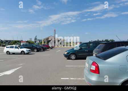 Loshany, Belarus - 31. Juli 2016: "Stalin-Linie" Dies ist historisch-kulturellen Komplex. Stockfoto