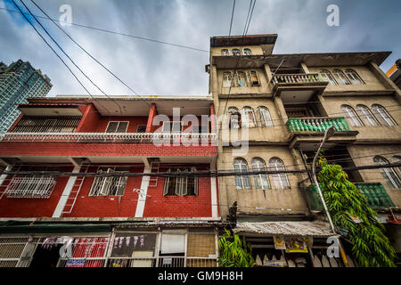 Gebäude in Sampaloc, Manila, Philippinen. Stockfoto