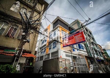 Gebäude in Sampaloc, Manila, Philippinen. Stockfoto