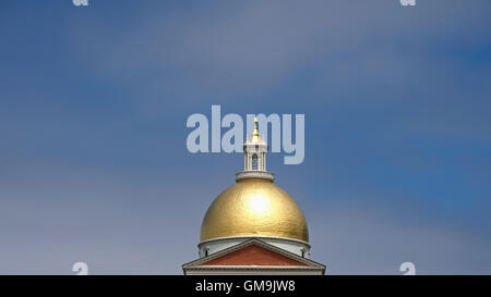 Massachusetts, Boston, Massachusetts State House Kuppel in Beacon Hill Stockfoto