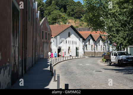 Portwein lodges in Vila Nova De Gaia, Portugal Stockfoto