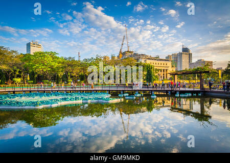 Teich im Rizal Park in Ermita/Intramuros, Manila, Philippinen. Stockfoto