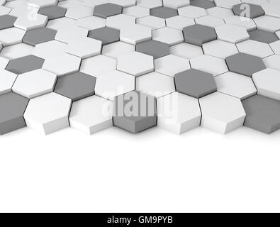 Zusammenfassung Hintergrund mit 3d Sechsecke-Muster-Design-Vorlage Stockfoto