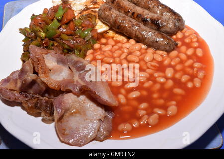 Frisch zubereitetes englisches Frühstück Stockfoto