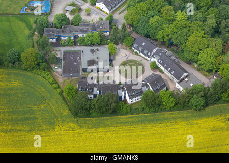 Luftaufnahme, Peace Village International, Aktion Friedensdorf E.v., zum Ravenhorst, Sterkrade-Nord, Luftaufnahme von Oberhausen-Nord Stockfoto