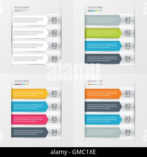 Moderne Infografiken banner-Set Stock Vektor