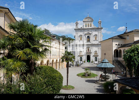 Sacro Monte di Varallo, The Basilica Varallo Sesia, Piemont, Italien Stockfoto