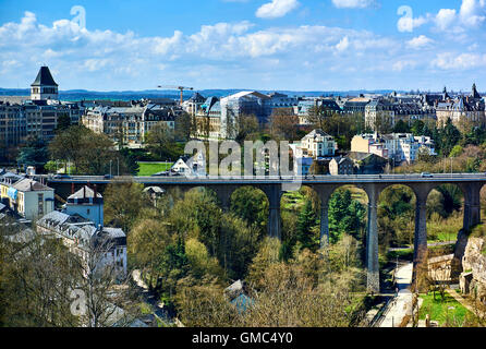 Passerelle-Brücke in Luxemburg-Stadt Stockfoto