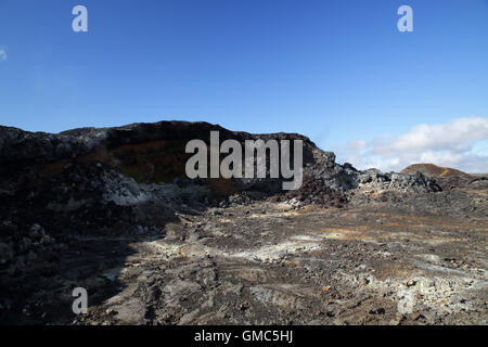 Krafla - Lava Feld-Island Stockfoto