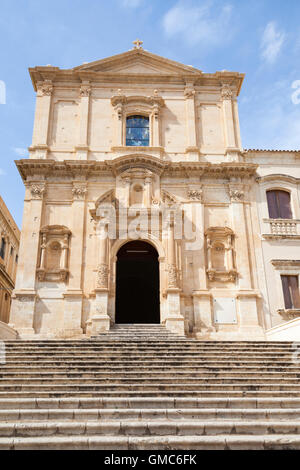 Kirche von San Francesco D'Assisi All'Immacolata, Noto, Sizilien, Italien Stockfoto