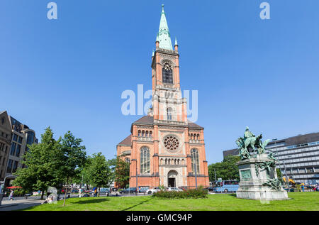 St. Johans (Johanneskirche) gemauerte Kirche in Düsseldorf, Deutschland Stockfoto