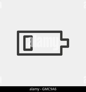 Akku braun Gliederung zur Veranschaulichung Stock Vektor