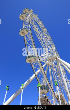 Melbourne Star, gigantische Riesenrad im Dezember 2013 eröffnet und zieht viele Einheimische und Touristen Stockfoto