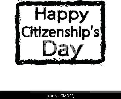 GLÜCKLICH Staatsbürgerschaft Tag Nationalfeiertag der Vereinigten Staaten Illustration Design Stock Vektor