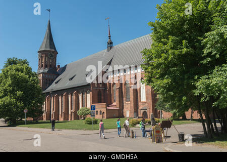 Die Kathedrale auf der Dominsel, umgebaut nach dem zweiten Weltkrieg, Kaliningrad, ehemaligen Ost-preußischen Königsberg, Russland Stockfoto