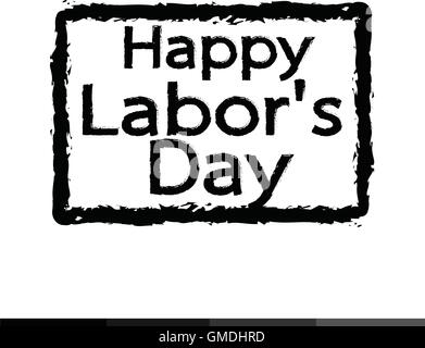 1. kann glücklich Labor Day Illustration Textgestaltung. Stock Vektor