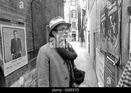 Der Tänzer Rudolf Nureyev in Venedig im Februar 1985 Stockfoto