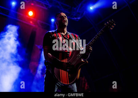 Mailand, Italien. 26. August 2016. Sum 41 führt live auf Carroponte in Mailand, Italien, am 26. August 2016 Credit: Mairo Cinquetti/Alamy Live News Stockfoto