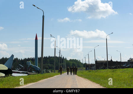 Loshany, Belarus - 31. Juli 2016: "Stalin-Linie" Dies ist historisch-kulturellen Komplex. Stockfoto