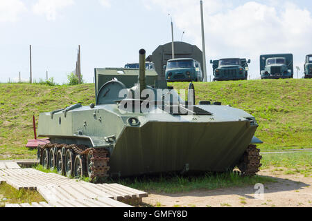 Loshany, Belarus - 31. Juli 2016: "Stalin-Linie" Dies ist historisch-kulturellen Komplex. Stockfoto