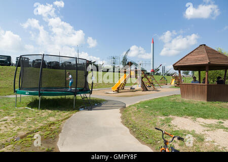 Loshany, Belarus - 31. Juli 2016: "Stalin-Linie" Dies ist historisch-kulturellen Komplex. Stockfoto