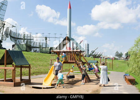 Loshany, Belarus - 31. Juli 2016: "Stalin-Linie" Dies ist historisch-kulturellen Komplex. Stockfoto