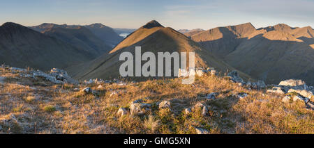 Panorama der Buachaille Etive Beag, Schottisches Hochland, Schottland Stockfoto