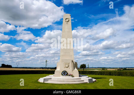 Auf das Ziel, die von der New Zealand Division gewonnen, während der Schlacht an der Somme wurde der New Zealand National Memorial errichtet. Stockfoto